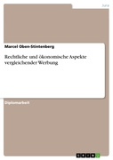 Oben-Stintenberg, Marcel: Rechtliche und ökonomische Aspekte vergleichender Werbung