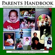 Cerdan, Josephine;Szewczykows, Carolyn: Parents Handbook Your Child&acute;s First Blood Test and What You Need to Know